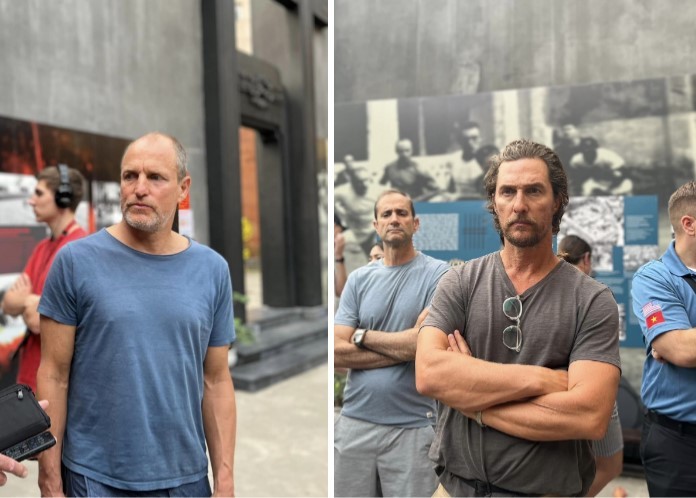 Hai ngôi sao Hollywood Matthew McConaughey và Woody thăm khu di tích Nhà tù Hỏa Lò Hai ngôi sao Hollywood Matthew McConaughey và Woody thăm khu di tích Nhà tù Hỏa Lò