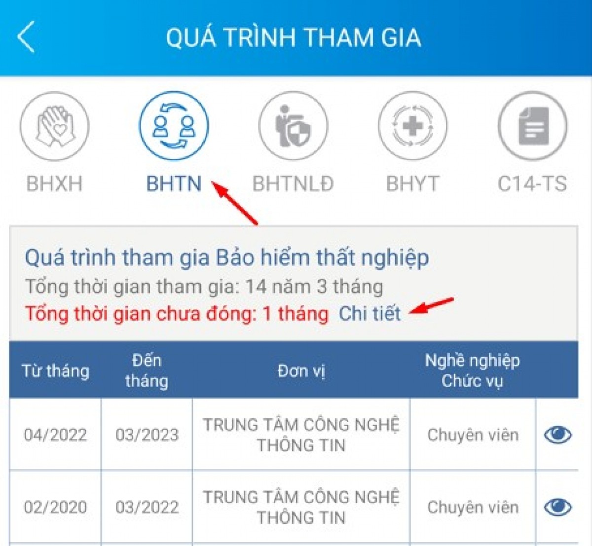 VssID bổ sung tính năng hiển thị thời gian chưa đóng BHXH, BHTN VssID bổ sung tính năng hiển thị thời gian chưa đóng BHXH, BHTN
