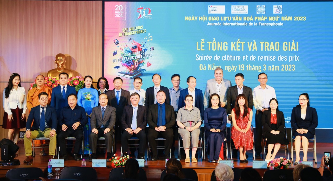 Các đại biểu tham gia Lễ tổng kết Ngày hội Giao lưu văn hóa Pháp ngữ 2023 (Ảnh: Thu Vân) Các đại biểu tham gia Lễ tổng kết Ngày hội Giao lưu văn hóa Pháp ngữ 2023 (Ảnh: Thu Vân)
