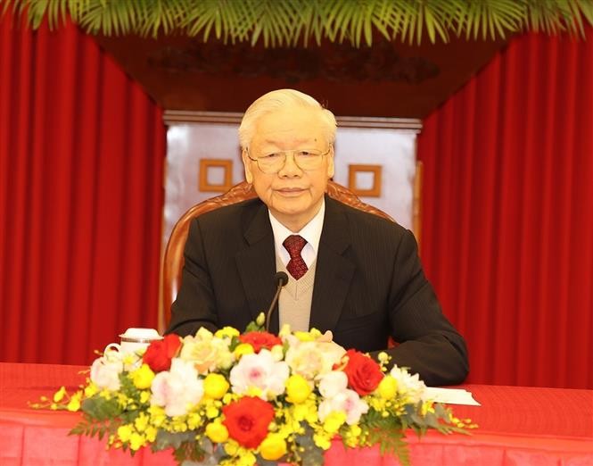 Tổng Bí thư Nguyễn Phú Trọng điện đàm cấp cao với Tổng thống Hoa Kỳ Joe Biden Tổng Bí thư Nguyễn Phú Trọng điện đàm cấp cao với Tổng thống Hoa Kỳ Joe Biden
