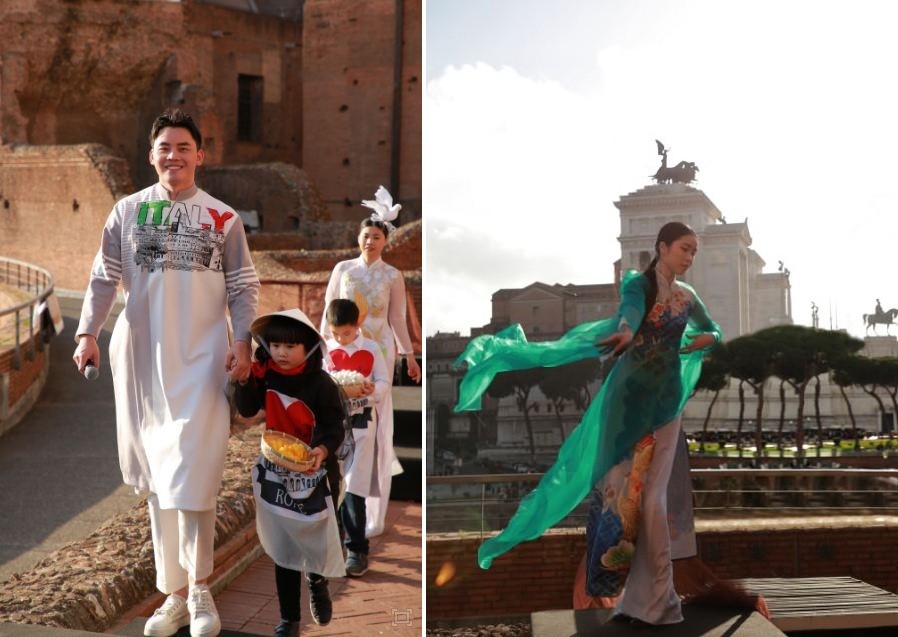 A Vietnamese silk fashion show 