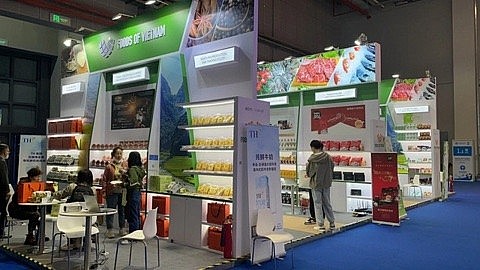 A booth displays Vietnamese foods at an international trade event in China. — Photo MoIT A booth displays Vietnamese foods at an international trade event in China. — Photo MoIT
