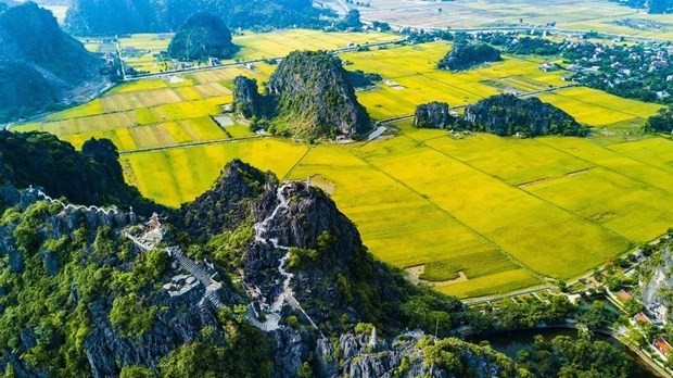 A view of Tam Coc in the Trang An Landscape Complex of Ninh Binh. Photo: VNA A view of Tam Coc in the Trang An Landscape Complex of Ninh Binh. Photo: VNA