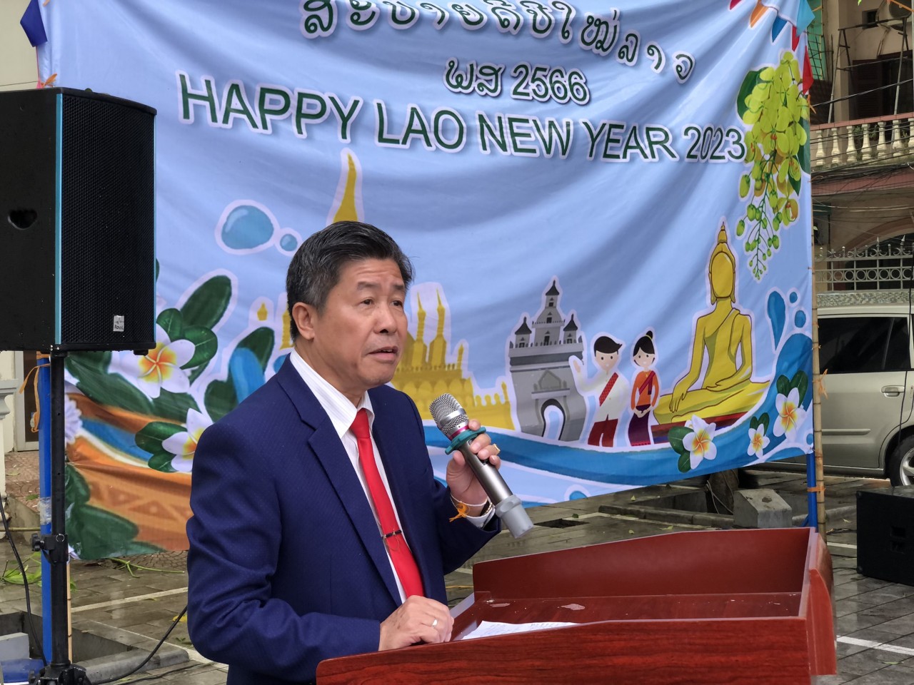 Sinh viên Lào tại Học viện Ngoại giao: Vui Tết Bun Pimay, ấm tình hữu nghị Sinh viên Lào tại Học viện Ngoại giao: Vui Tết Bun Pimay, ấm tình hữu nghị