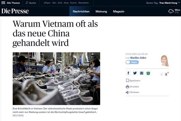 Die Presse - a German-language daily broadsheet newspaper based in Vienna, Austria. Photo: VNA Die Presse - a German-language daily broadsheet newspaper based in Vienna, Austria. Photo: VNA