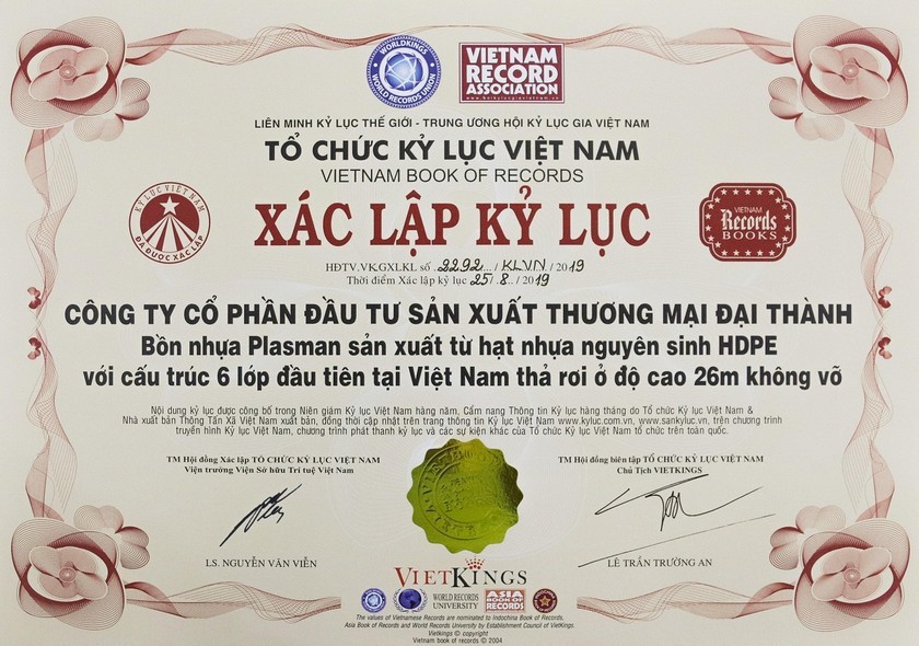 Tân Á Đại Thành tung chính sách bảo hành 1 đổi 1  cho “Siêu bồn nhựa Plasman”