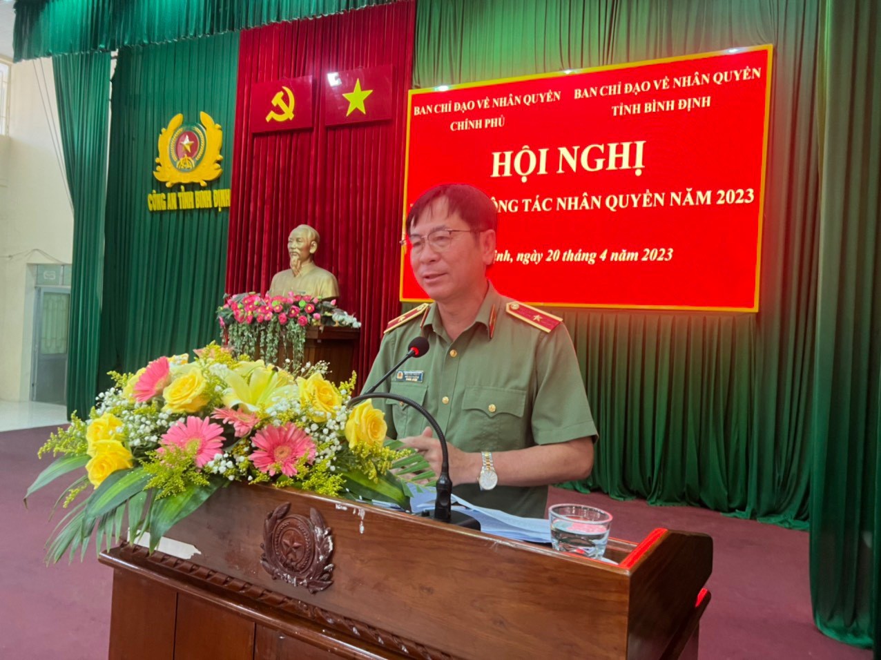 Thiếu tướng Nguyễn Văn Kỷ phát biểu tại hội nghị (Ảnh: Thu Trang). Thiếu tướng Nguyễn Văn Kỷ phát biểu tại hội nghị (Ảnh: Thu Trang).