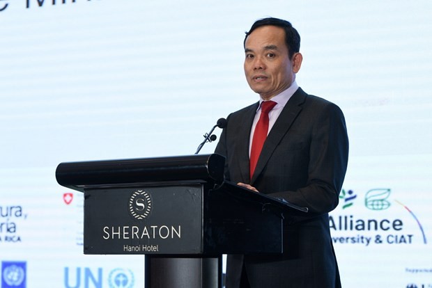 Deputy Prime Minister Tran Luu Quang speaks at the conference. Photo: VNA Deputy Prime Minister Tran Luu Quang speaks at the conference. Photo: VNA
