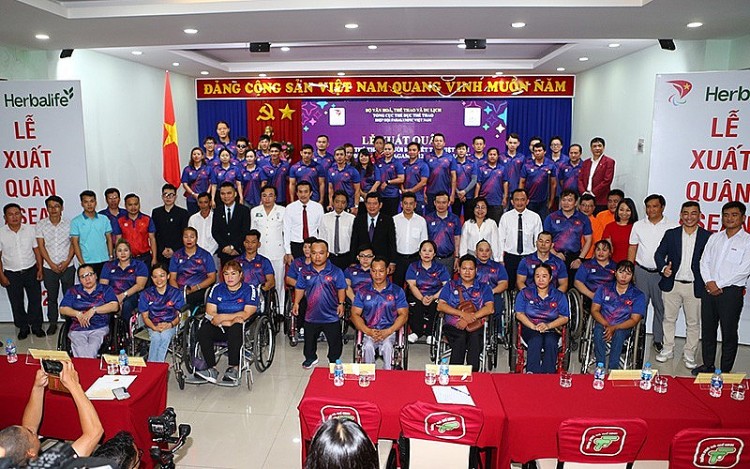 Đoàn thể thao người khuyết tật Việt Nam xuất quân dự ASEAN Para Games 12 Đoàn thể thao người khuyết tật Việt Nam xuất quân dự ASEAN Para Games 12