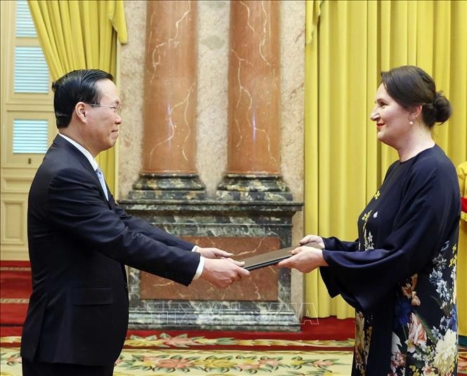 Chủ tịch nước Võ Văn Thưởng tiếp các Đại sứ trình Quốc thư Chủ tịch nước Võ Văn Thưởng tiếp các Đại sứ trình Quốc thư