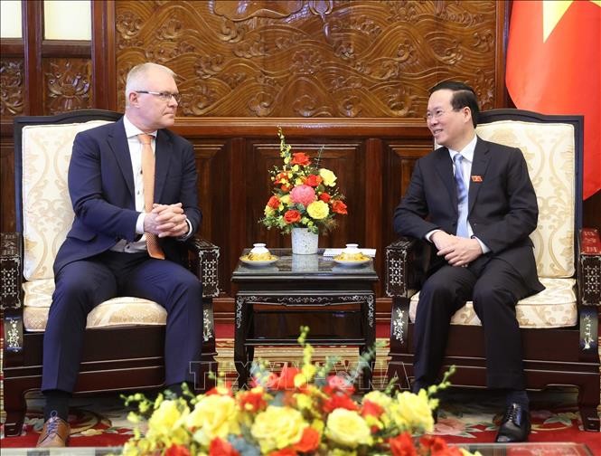Chủ tịch nước Võ Văn Thưởng tiếp các Đại sứ trình Quốc thư Chủ tịch nước Võ Văn Thưởng tiếp các Đại sứ trình Quốc thư