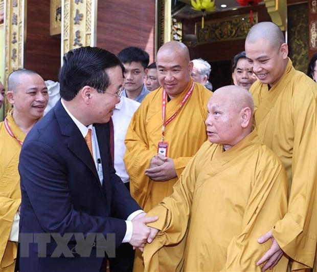 Giáo hội Phật giáo Việt Nam có nhiều đóng góp trong "Hộ quốc, an dân" | Xã hội | Vietnam+ (VietnamPlus)