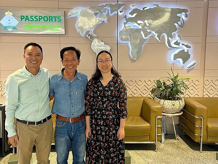 Dual Vietnamese-Australian Pham Van Khoe (C). (Photo: Vietnamese Embassy in Saudi Arabia) Dual Vietnamese-Australian Pham Van Khoe (C). (Photo: Vietnamese Embassy in Saudi Arabia)
