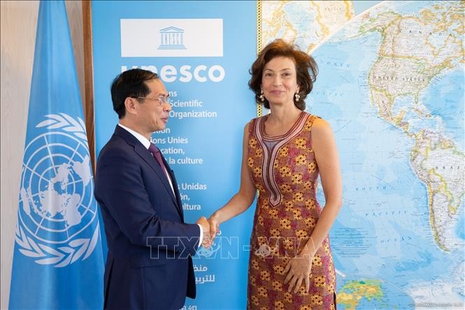 Tổng Giám đốc A.Azoulay: Việt Nam luôn là thành viên có trách nhiệm đối với các hoạt động của UNESCO Tổng Giám đốc A.Azoulay: Việt Nam luôn là thành viên có trách nhiệm đối với các hoạt động của UNESCO