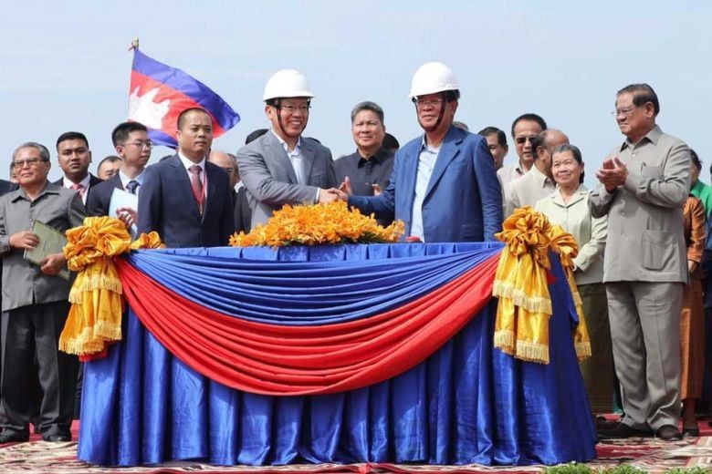 Lễ khởi công đường cao tốc Phnom Penh - Bavet. Ảnh: The Phnom Penh Post Lễ khởi công đường cao tốc Phnom Penh - Bavet. Ảnh: The Phnom Penh Post