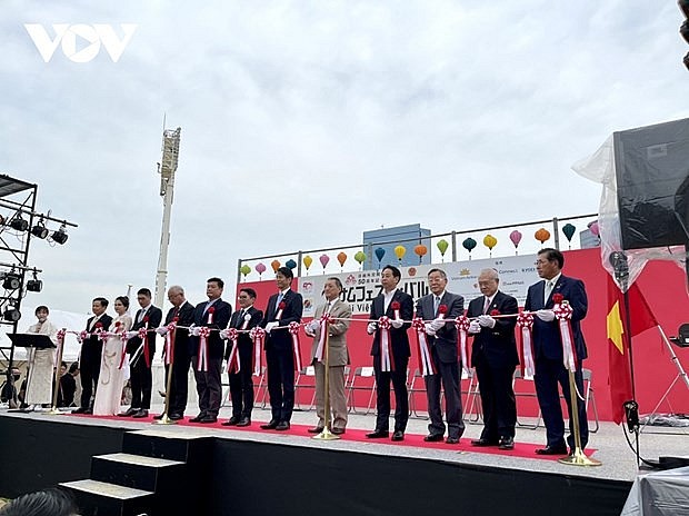 At the ceremony to launch the Vietnam Festival 2023 in Osaka, Japan. (Photo: vov.vn) At the ceremony to launch the Vietnam Festival 2023 in Osaka, Japan. (Photo: vov.vn)