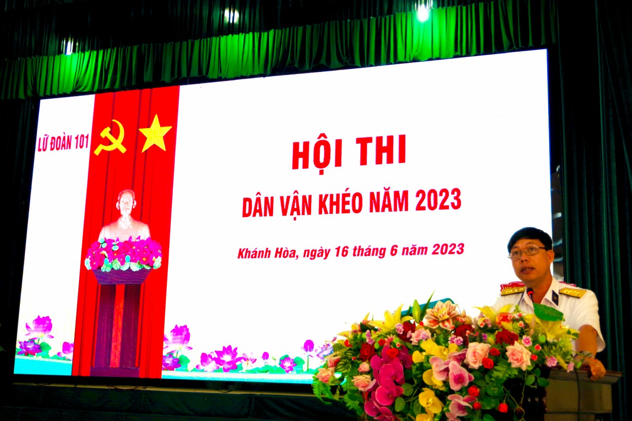 Lữ đoàn 101 tổ chức Hội thi “Dân vận khéo” năm 2023