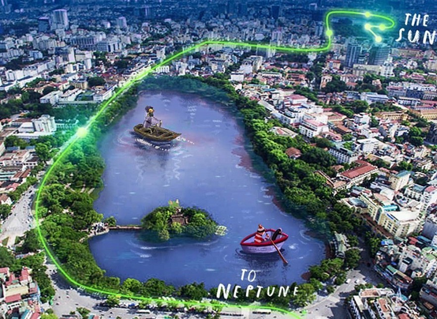 An illustration of Our Place in Space project. Photo: British Council An illustration of Our Place in Space project. Photo: British Council