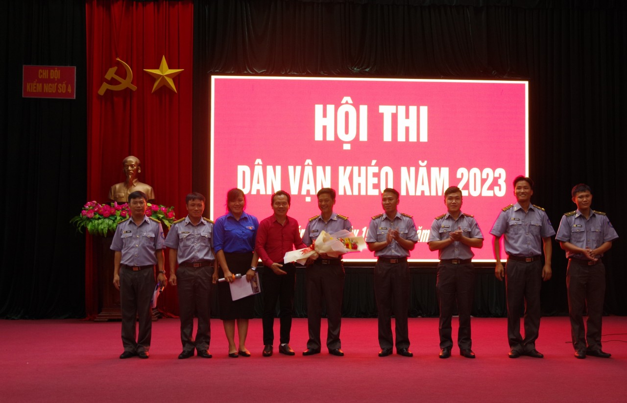 Chi đội Kiểm ngư số 4 tổ chức hội thi “Dân vận khéo” năm 2023 Chi đội Kiểm ngư số 4 tổ chức hội thi “Dân vận khéo” năm 2023