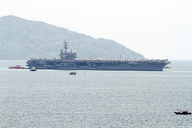US Aircraft Carrier Arrives in Da Nang City US Aircraft Carrier Arrives in Da Nang City