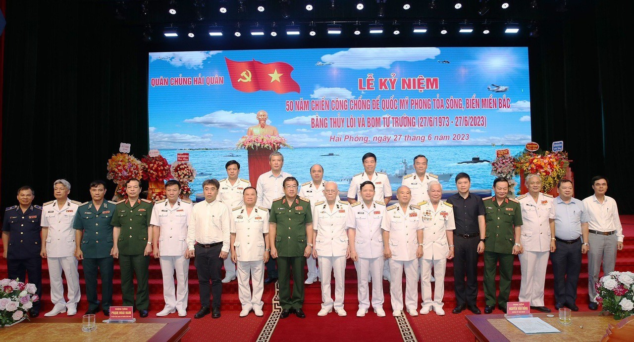 Long trọng lễ kỷ niệm 50 năm Chiến công chống đế quốc Mỹ phong tỏa sông, biển miền Bắc Long trọng lễ kỷ niệm 50 năm Chiến công chống đế quốc Mỹ phong tỏa sông, biển miền Bắc