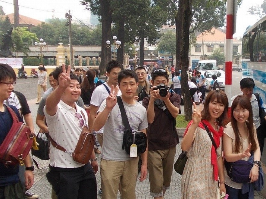 Japanese tourists visit Vietnam (Photo: Bao Van Hoa) Japanese tourists visit Vietnam (Photo: Bao Van Hoa)