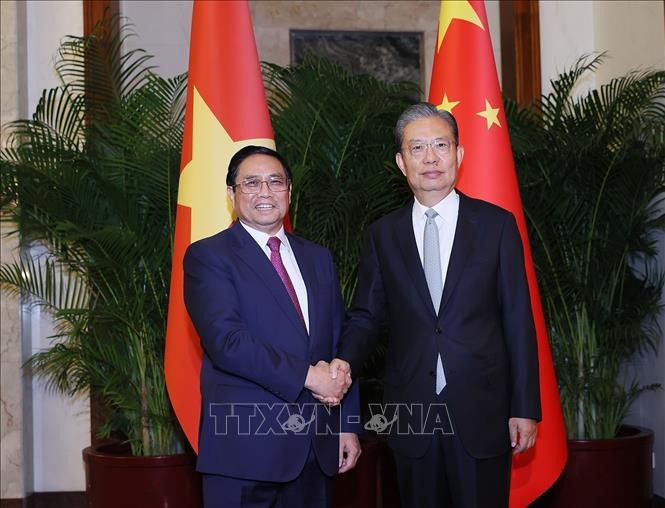 Thủ tướng Phạm Minh Chính hội kiến Ủy viên trưởng Nhân đại toàn quốc Trung Quốc Thủ tướng Phạm Minh Chính hội kiến Ủy viên trưởng Nhân đại toàn quốc Trung Quốc