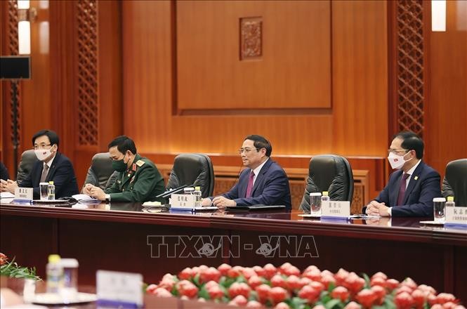 Thủ tướng Phạm Minh Chính hội kiến Ủy viên trưởng Nhân đại toàn quốc Trung Quốc Thủ tướng Phạm Minh Chính hội kiến Ủy viên trưởng Nhân đại toàn quốc Trung Quốc