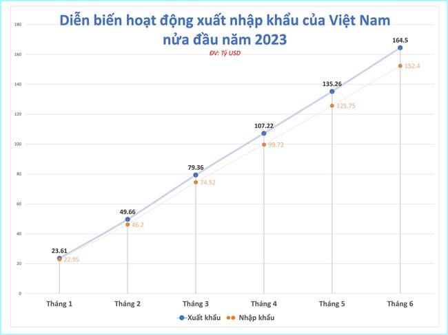 Việt Nam xuất siêu hơn 12,2 tỷ USD sau 6 tháng "Hụt hơi" cả hai chiều xuất - nhập khẩu, Việt Nam xuất siêu hơn 12,2 tỷ USD sau 6 tháng ảnh 3
