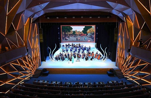 The main hall of Hồ Gươm Theatre that opened in Hà Nội on Sunday. Photo: VNS The main hall of Hồ Gươm Theatre that opened in Hà Nội on Sunday. Photo: VNS