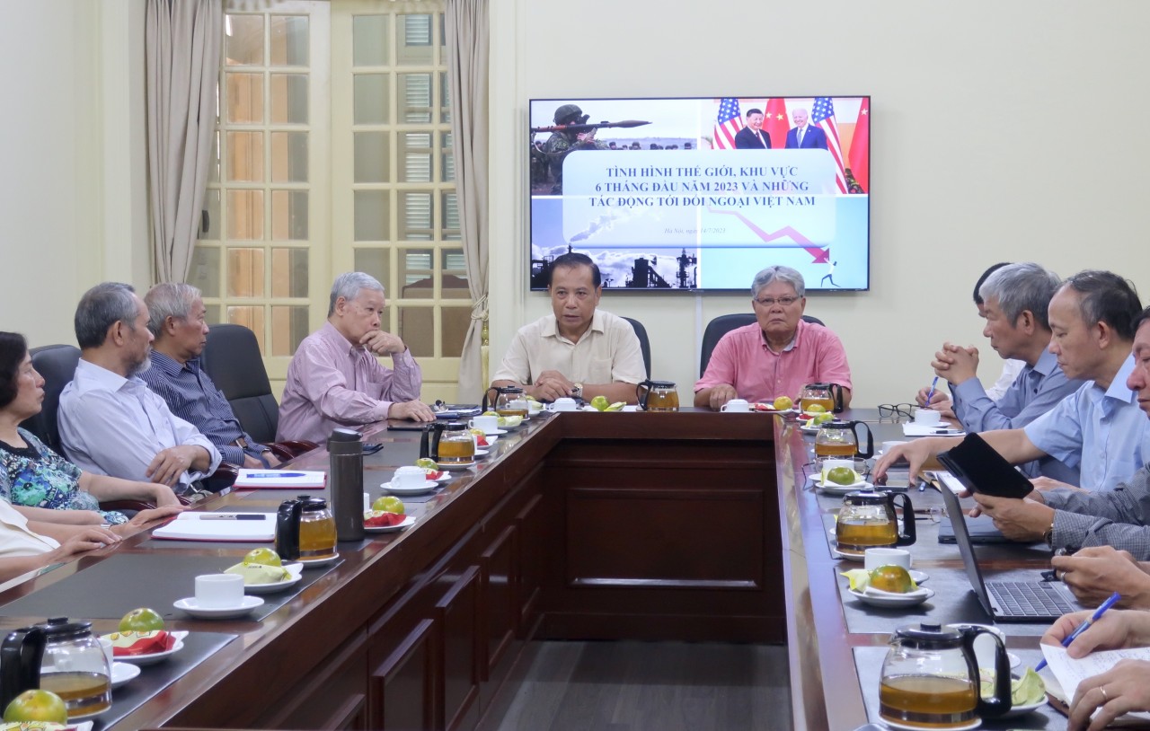Toạ đàm Tình hình thế giới, khu vực 6 tháng đầu năm 2023 và tác động tới đối ngoại Việt Nam.