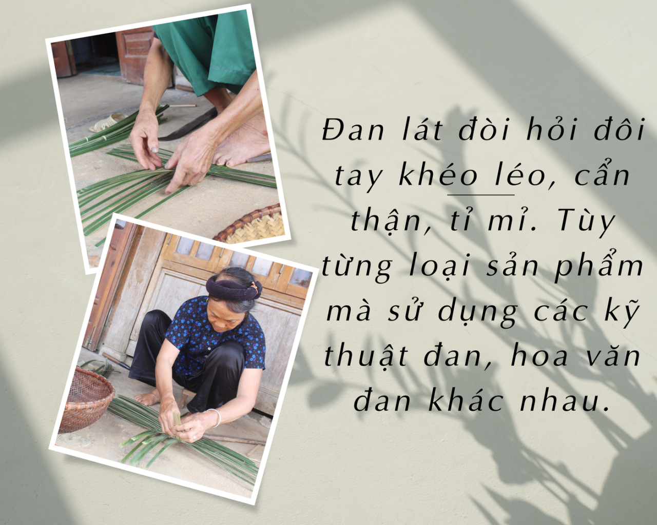 Đan lát - nét văn hóa của người Dao Yến Dương Đan lát - nét văn hóa của người Dao Yến Dương