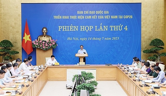 Prime Minister Phạm Minh Chính (centre) chaired the national COP26 steering committee meeting on Friday afternoon. — VNA/VNS Photo Dương Giang Prime Minister Phạm Minh Chính (centre) chaired the national COP26 steering committee meeting on Friday afternoon. — VNA/VNS Photo Dương Giang