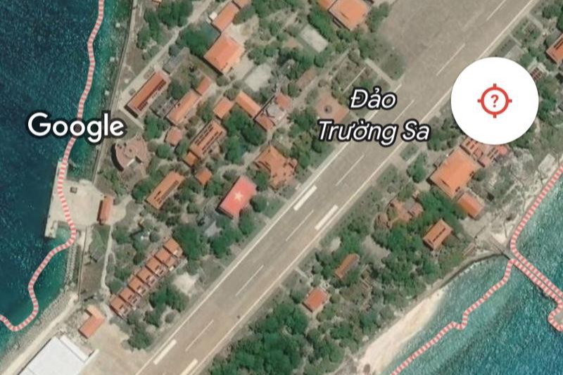 Google Maps đã khôi phục hình ảnh cờ Tổ quốc trên đảo Trường Sa Lớn Google Maps đã khôi phục hình ảnh cờ Tổ quốc trên đảo Trường Sa Lớn
