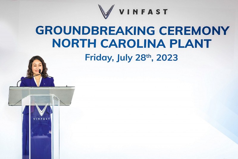 VinFast khởi công nhà máy sản xuất xe điện tại Bắc Carolina VinFast khởi công nhà máy sản xuất xe điện tại Bắc Carolina
