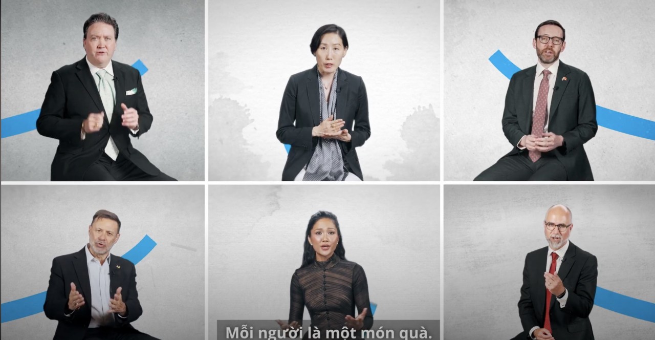 "Reach every victim of trafficking, leave no one behind" "Reach every victim of trafficking, leave no one behind"
