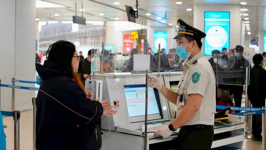 Mobile ID app VNeID has officially been used for boarding domestic flights (Photo: Ha Noi Moi) Mobile ID app VNeID has officially been used for boarding domestic flights (Photo: Ha Noi Moi)