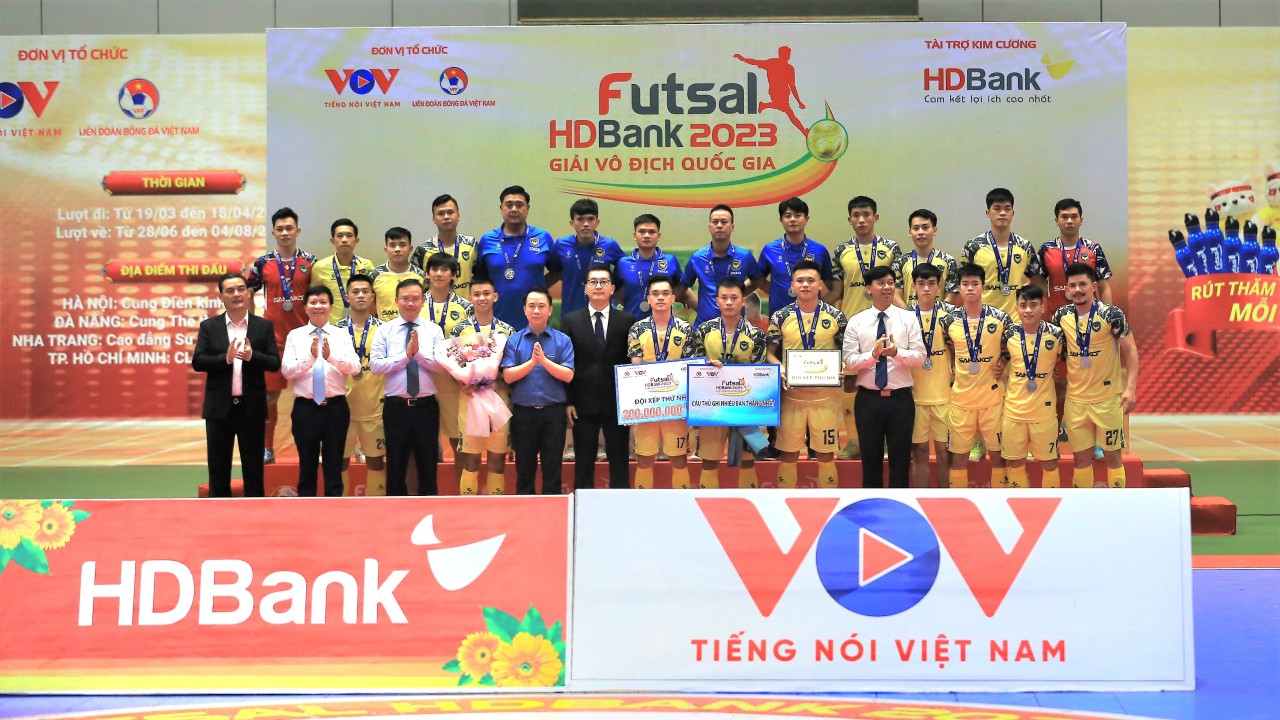 Thay đổi “lịch sử” giải Futsal VĐQG, Giải Futsal HDBank 2023 khép lại thành công rực rỡ Thay đổi “lịch sử” giải Futsal VĐQG, Giải Futsal HDBank 2023 khép lại thành công rực rỡ