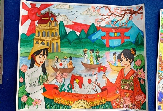 cuộc thi vẽ tranh “Em vẽ Nhật Bản - Em vẽ Việt Nam” cuộc thi vẽ tranh “Em vẽ Nhật Bản - Em vẽ Việt Nam”