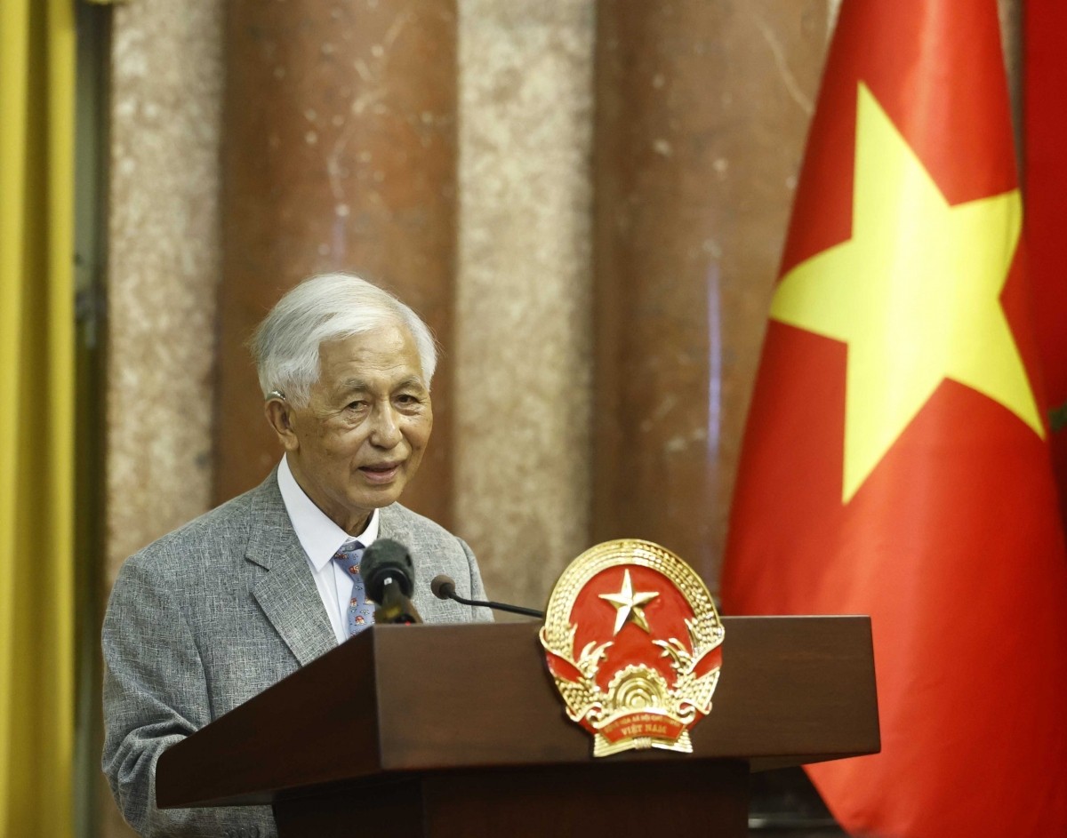 Giáo sư Trần Thanh Vân, Chủ tịch Hội Khoa học Gặp gỡ Việt Nam. (Ảnh: vov.vn) Giáo sư Trần Thanh Vân, Chủ tịch Hội Khoa học Gặp gỡ Việt Nam. (Ảnh: vov.vn)