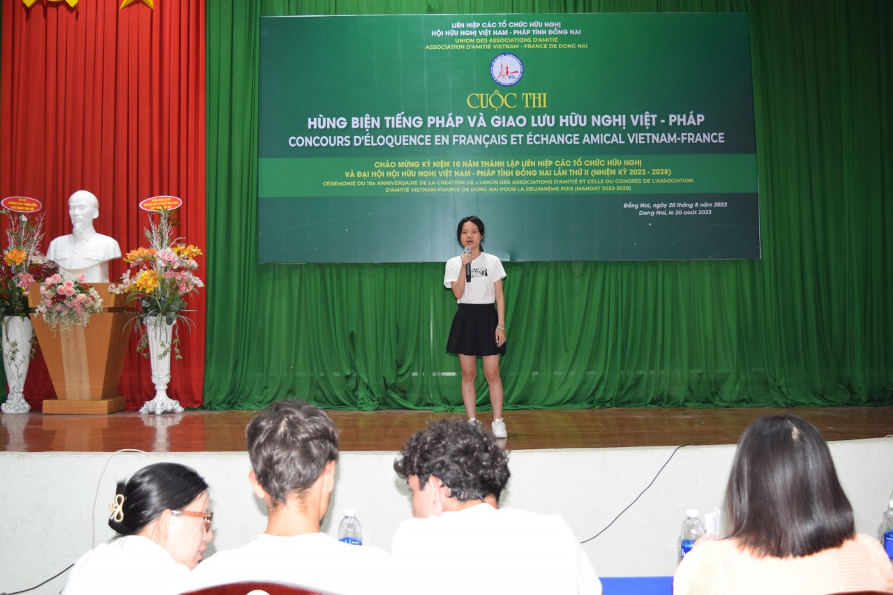 Đồng Nai tổ chức Cuộc thi hùng biện tiếng Pháp và giao lưu hữu nghị Việt Pháp Đồng Nai tổ chức Cuộc thi hùng biện tiếng Pháp và giao lưu hữu nghị Việt Pháp