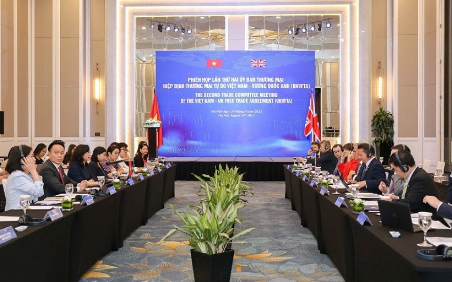 Vietnam and the UK hold the second meeting of the trade committee on the UK - Vietnam free trade agreement to examine the efficiency of the trade pact. (Photo: congthuong.vn) Vietnam and the UK hold the second meeting of the trade committee on the UK - Vietnam free trade agreement to examine the efficiency of the trade pact. (Photo: congthuong.vn)