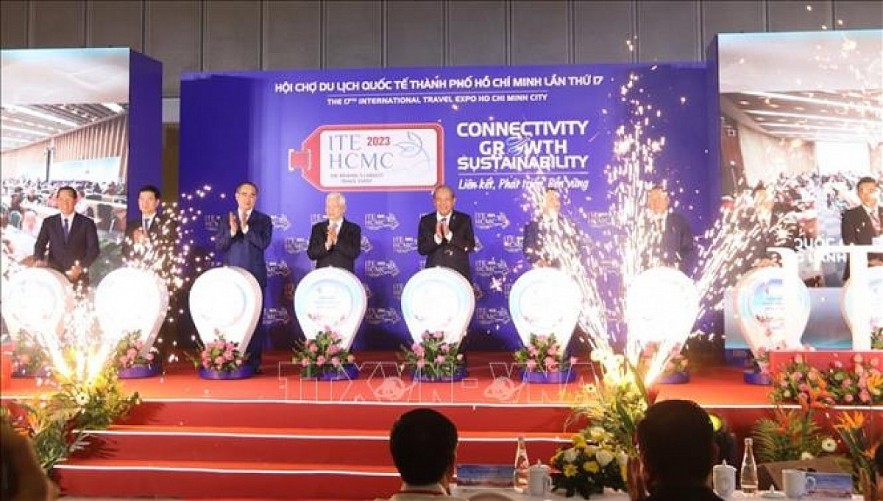 Delegates at the opening ceremony of the 17th International Travel Expo Ho Chi Minh City 2023. Delegates at the opening ceremony of the 17th International Travel Expo Ho Chi Minh City 2023.