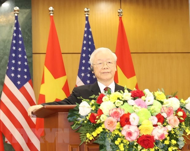 Việt Nam-Hoa Kỳ thông qua Tuyên bố chung, nâng tầm quan hệ hai nước | Chính trị | Vietnam+ (VietnamPlus) Việt Nam-Hoa Kỳ thông qua Tuyên bố chung, nâng tầm quan hệ hai nước | Chính trị | Vietnam+ (VietnamPlus)