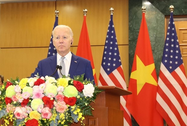 Việt Nam-Hoa Kỳ thông qua Tuyên bố chung, nâng tầm quan hệ hai nước | Chính trị | Vietnam+ (VietnamPlus) Việt Nam-Hoa Kỳ thông qua Tuyên bố chung, nâng tầm quan hệ hai nước | Chính trị | Vietnam+ (VietnamPlus)