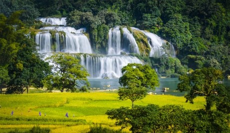Thác Bản Giốc được mệnh danh là thác nước đẹp nhất Việt Nam. (Ảnh: KT) Thác Bản Giốc được mệnh danh là thác nước đẹp nhất Việt Nam. (Ảnh: KT)