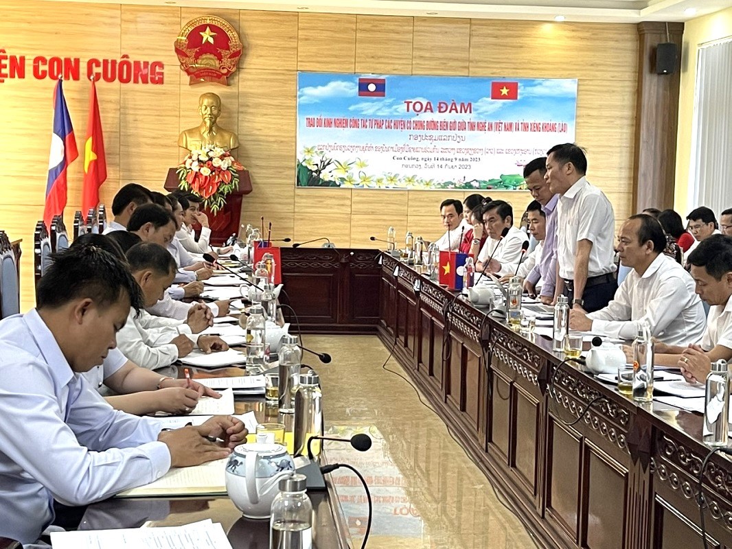 Nghệ An và Xiêng Khoảng (Lào) tăng cường hợp tác tư pháp