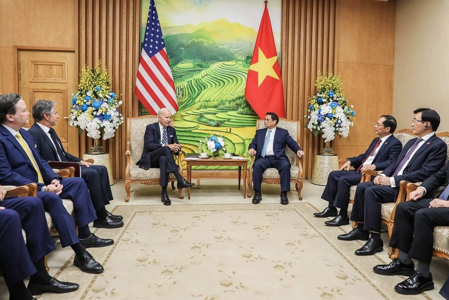 Vietnamese Prime Minister Pham Minh Chinh meets US President Joe Biden on September 11. Vietnamese Prime Minister Pham Minh Chinh meets US President Joe Biden on September 11.