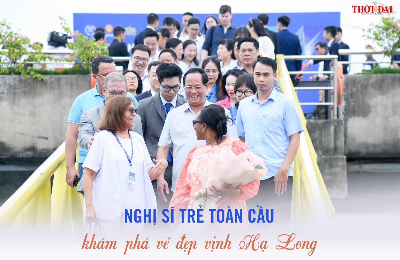 Nghị sĩ trẻ quốc tế ấn tượng trước vẻ đẹp Vịnh Hạ Long