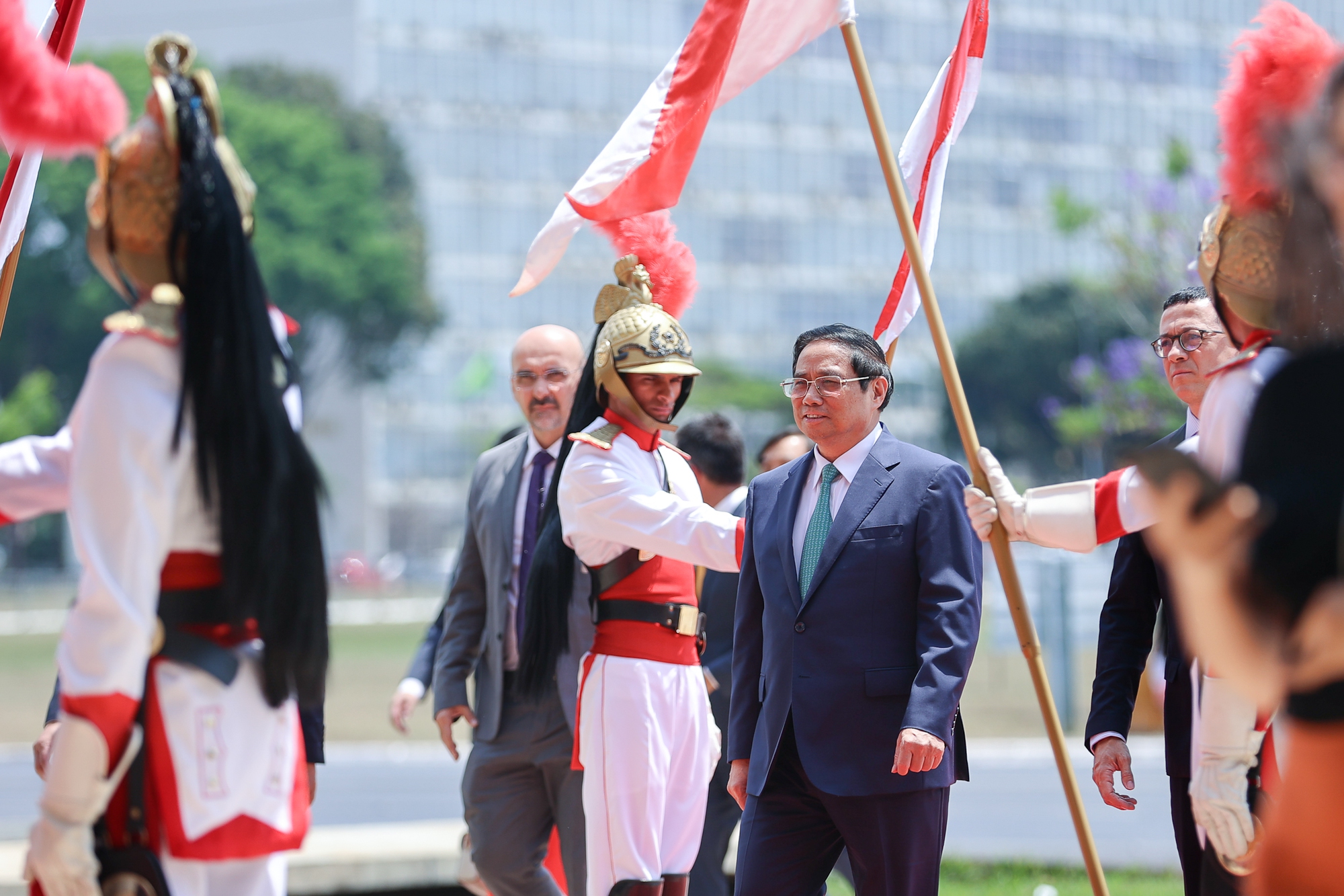 Thủ tướng Phạm Minh Chính hội đàm với Tổng thống Brazil Luiz Inacio Lula da Silva - Ảnh 1. Thủ tướng Phạm Minh Chính hội đàm với Tổng thống Brazil Luiz Inacio Lula da Silva - Ảnh 1.